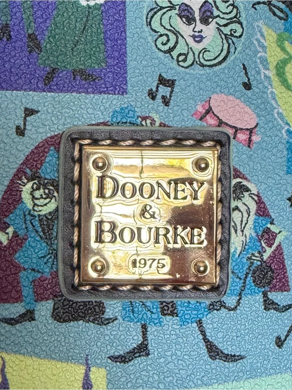 Dooney & Bourke Haunted Mansion Print Dome Satchel - Multicolor